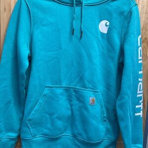 Carhartt ladies Teal Hoodie Sweater